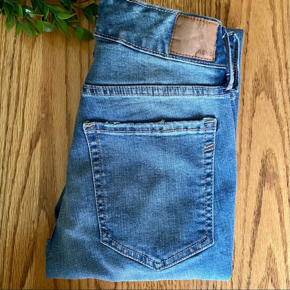 Aeropostale High Rise distressed jeggings size 6 - Picture 6 of 7